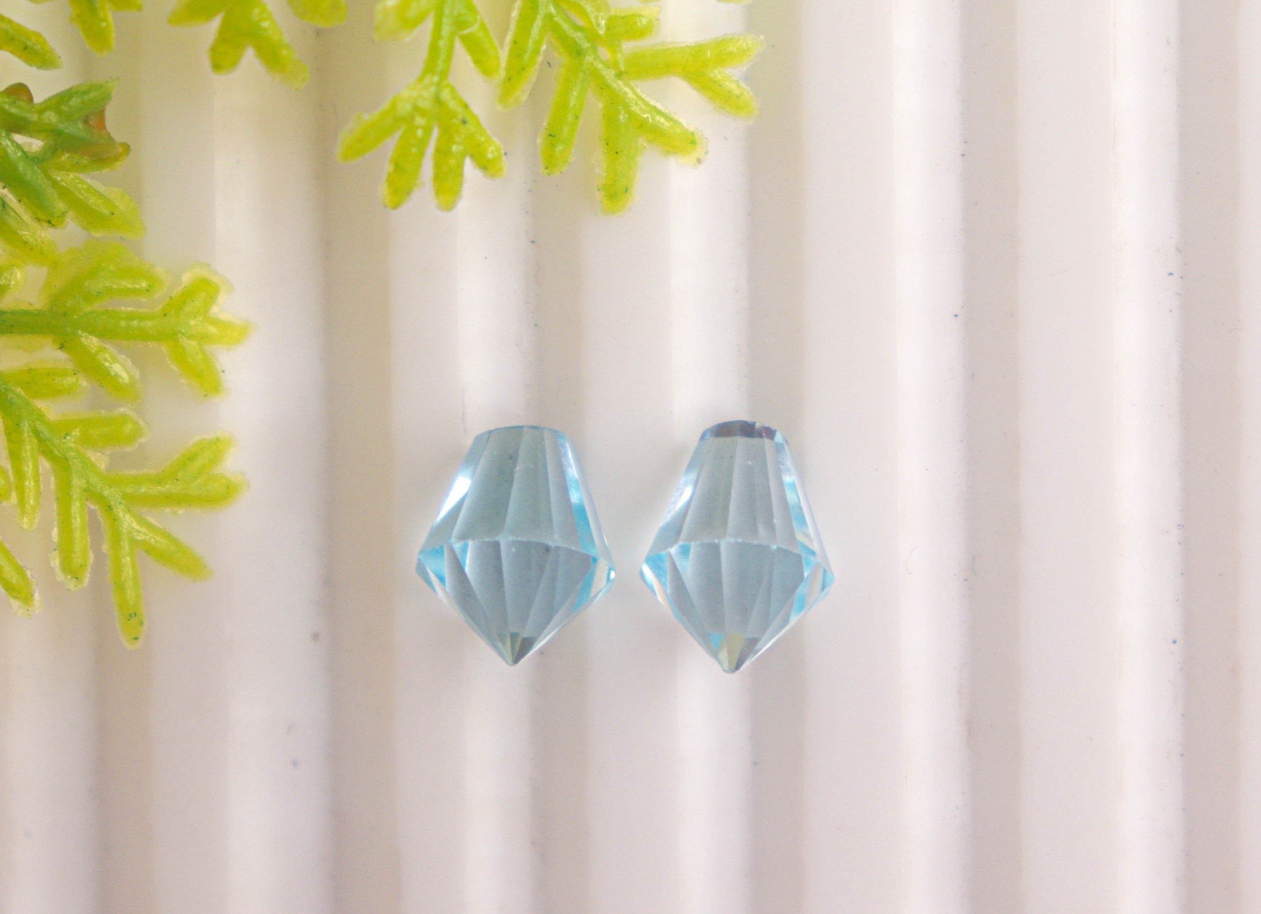 Natural Blue Topaz Gemstone Fancy Shape Drops | 7x10mm | 2 Pieces | Natural Gemstone | Loose Stone for Jewelry making Beadsforyourjewelry
