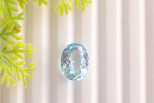 Natural Blue Topaz Gemstone Oval Shape | 10x12mm | November Birthstone | Natural Gemstone | Loose Stone Beadsforyourjewelry