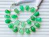 Natural Chrysoprase faceted teardrops Beadsforyourjewelry