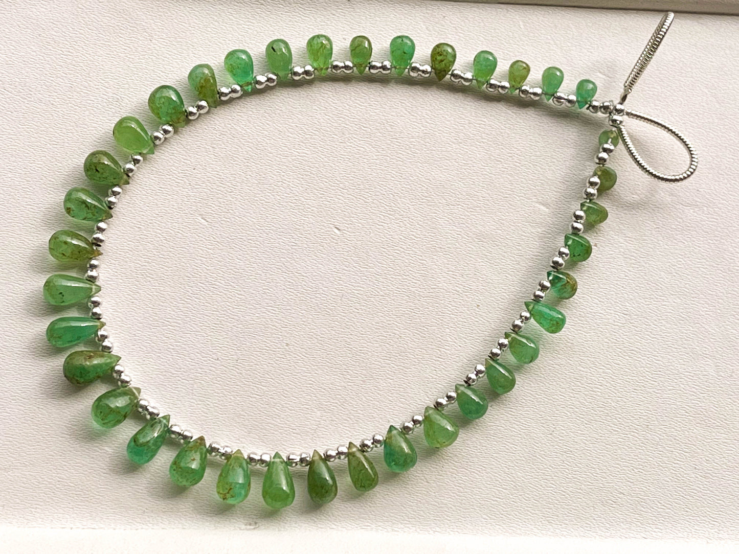 Natural Emerald Smooth Drops Beadsforyourjewelry