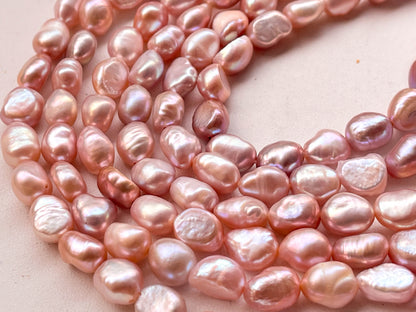 Natural Freshwater Pink Nuggets Pearl Beadsforyourjewelry