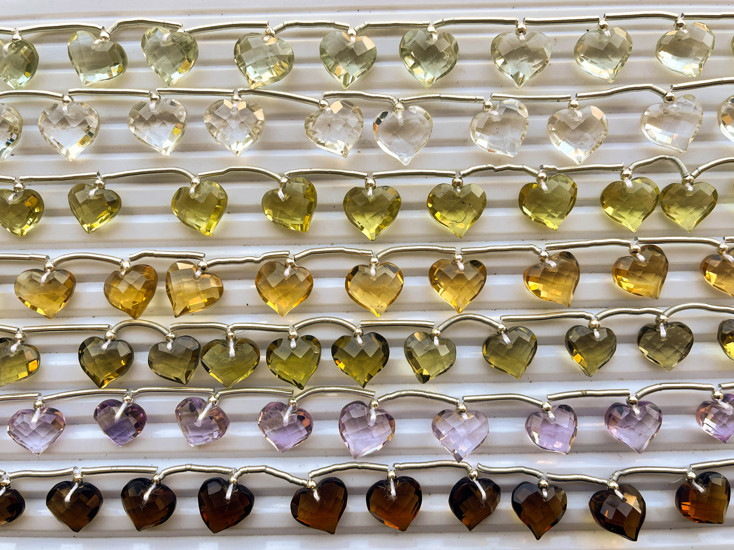 Natural Gemstones Heart Shape Briolette Beads Beadsforyourjewelry