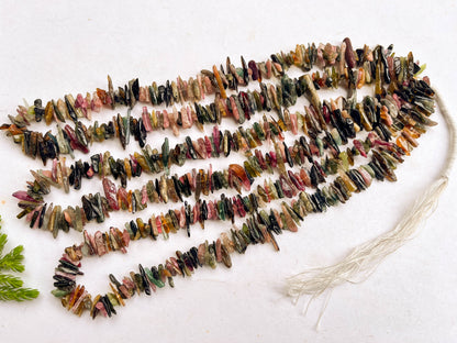 Natural Multi Tourmaline Long Stick shape beads Beadsforyourjewelry