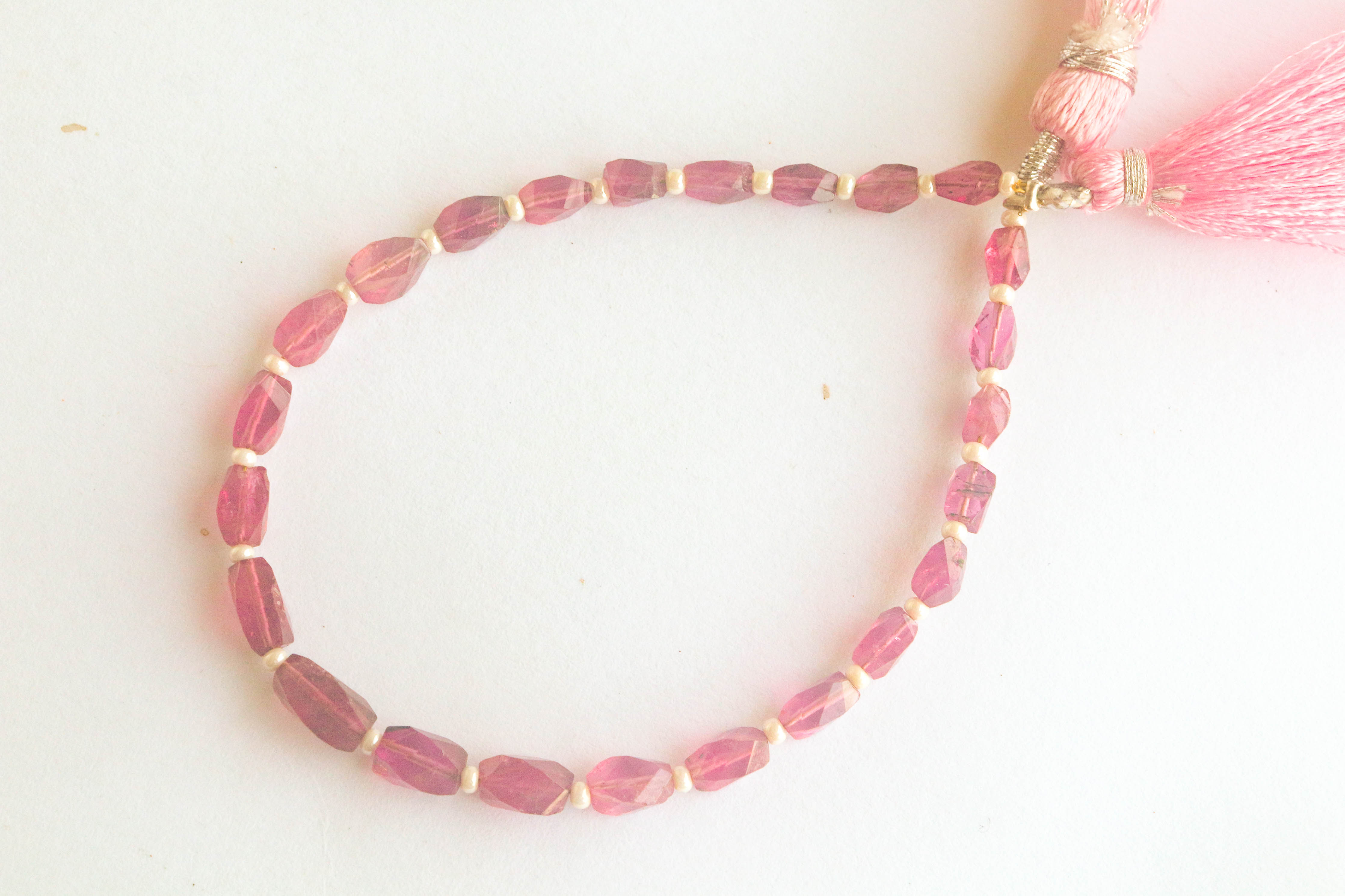 Natural Pink Tourmaline Fancy Faceted Beads Beadsforyourjewelry
