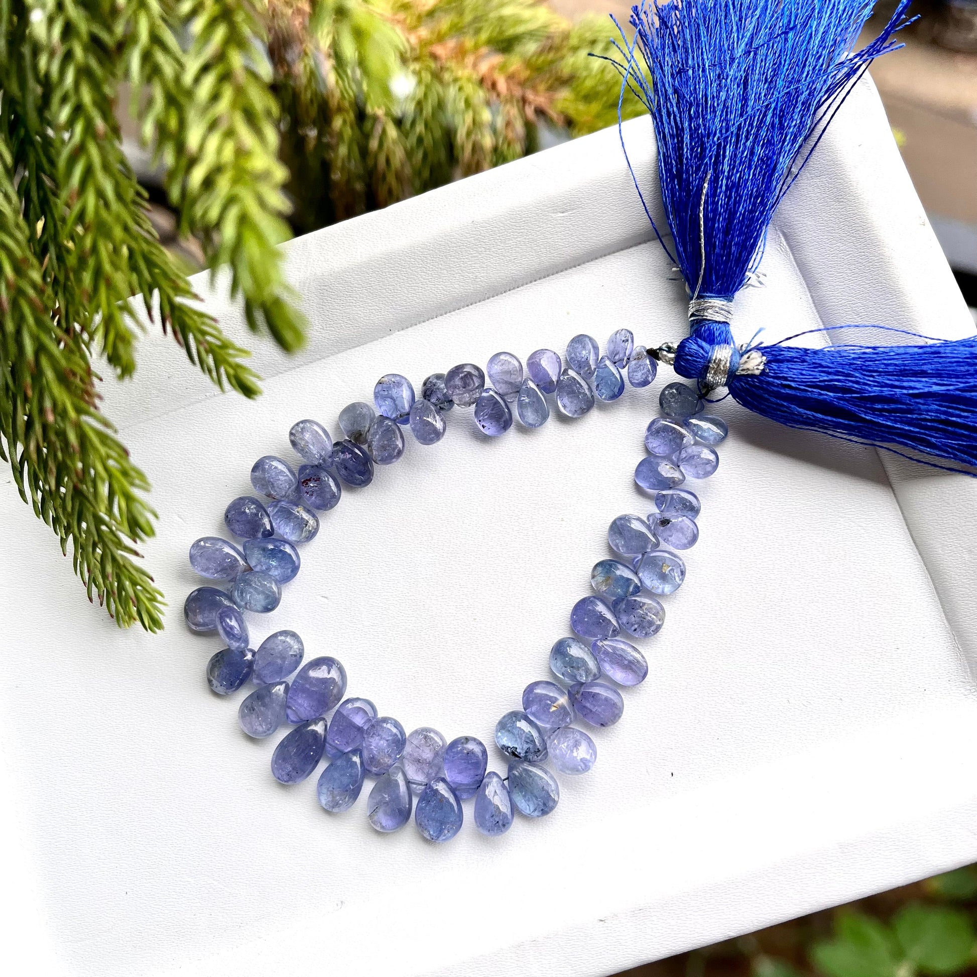 Natural Tanzanite Gemstone Smooth pear Briolette Beadsforyourjewelry
