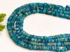 Neon Apatite Square Heishi shape beads Beadsforyourjewelry