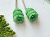 Pair of Chrysoprase Carved Bell Shape Beads, Beadsforyourjewelry