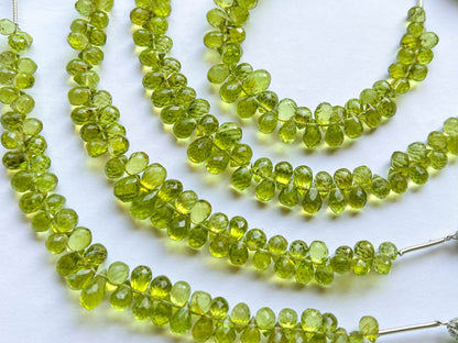 Peridot Faceted Drops Beadsforyourjewelry