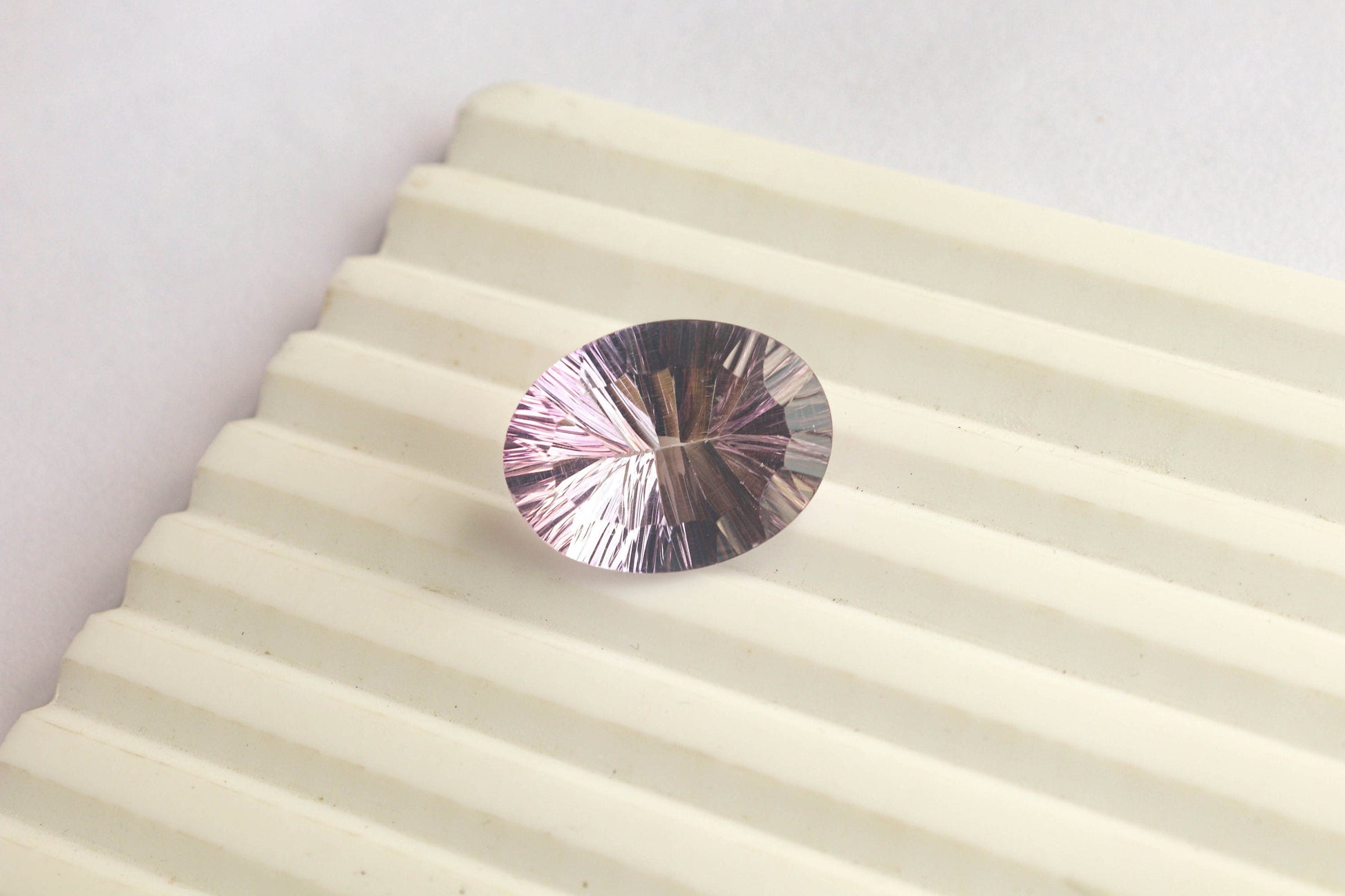 Pink Amethyst Oval Concave Cut Gemstone | 15x20mm | Natural Pink Color Amethyst Loose Gemstone Jewelry Beadsforyourjewelry