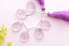 Pink Amethyst Oval Shape Flower Carving Beads Beadsforyourjewelry