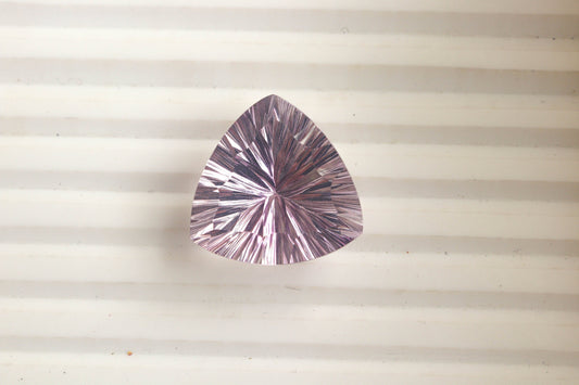 Pink Amethyst Trillion Concave Cut Gemstone | 24x24mm | Natural Pink Color Amethyst Loose Gemstone Jewelry BFYJ1332 Beadsforyourjewelry