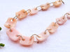 Pink Opal Bridge Shape Double Hole Beads Beadsforyourjewelry
