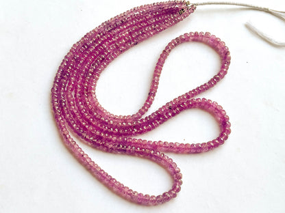 Pink Sapphire Faceted Rondelle Beads Beadsforyourjewelry