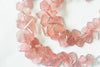 Pink Strawberry Quartz Fancy Shape Beads | 6x9mm - 14x16mm | 41 Pieces | 6 Inch String | Natural Beads | Beadsforyourjewellery Beadsforyourjewelry