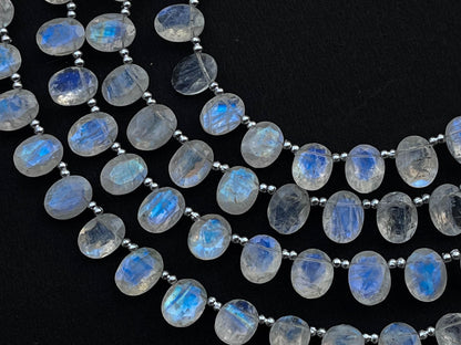 Rainbow Moonstone Oval Shape Cut stone Beads Beadsforyourjewelry