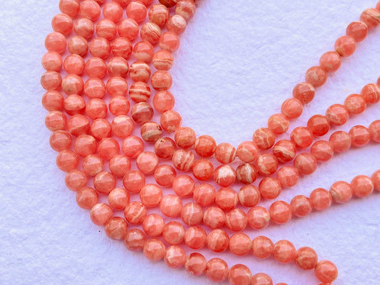 Rhodochrosite Ball Shape Smooth Beads Beadsforyourjewelry