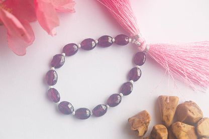 Rhodolite Garnet Gemstone Oval Shape Faceted Beads Beadsforyourjewelry