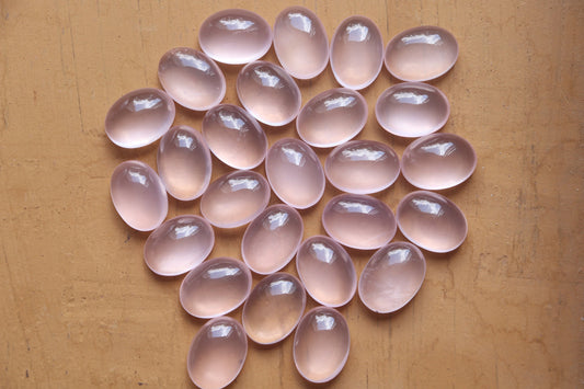 Rose Quartz Cabochon gemstone Oval Shape Hand Polished Rose Quartz Loose Gemstone,  Rose Quartz for jewelry Size 15x20 mm Beadsforyourjewelry