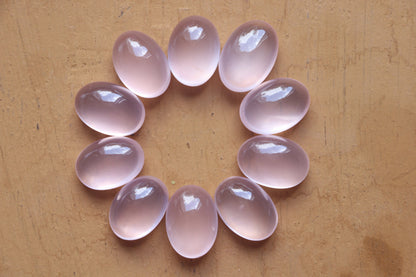 Rose Quartz Cabochon gemstone Oval Shape Hand Polished Rose Quartz Loose Gemstone,  Rose Quartz for jewelry Size 16x23 mm Beadsforyourjewelry