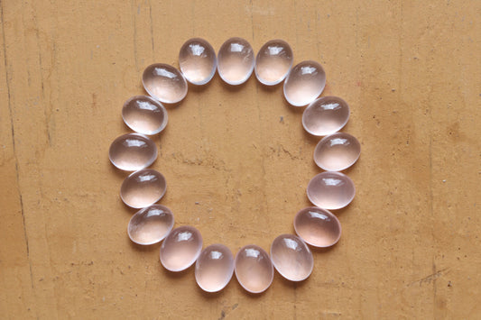 Rose Quartz Cabochon gemstone Oval Shape Hand Polished Rose Quartz Loose Gemstone,  Rose Quartz for jewelry Size 7x9 mm Beadsforyourjewelry
