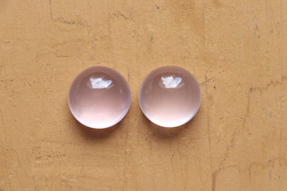 Rose Quartz Cabochon gemstone Round Shape Hand Polished Rose Quartz Loose Gemstone,  Rose Quartz for jewelry Size 20x20 mm Beadsforyourjewelry