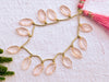 Rose Quartz Marquise Shape Briolette Beads Beadsforyourjewelry