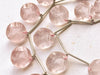 Rose Quartz Round Star Concave Cut Beads Beadsforyourjewelry