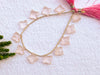 Load image into Gallery viewer, Rose Quartz Square Flower Shape Faceted Beads Beadsforyourjewelry