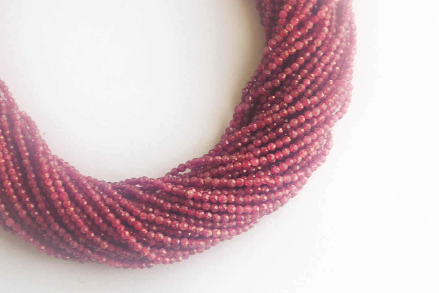 Ruby Gemstone Faceted Beads Beadsforyourjewelry