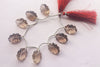 SMOKY QUARTZ Flower Cut carved beads BFYJ1374-1 Beadsforyourjewelry