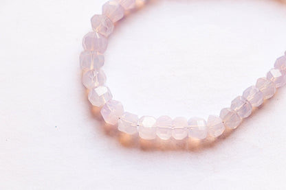 Scorolite Lavender Quartz Faceted Tumble beads Uneven Shape | 6mm to 8mm | 8 inch Full String | Natural Gemstone | Beadsforyourjewellery BFYJ1069-1 Beadsforyourjewelry