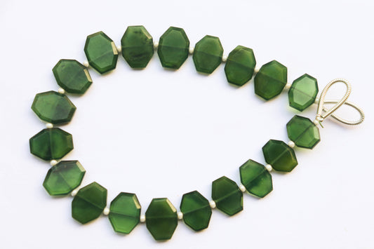 Serpentine gemstone Crown cut beads Beadsforyourjewelry