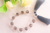 Load image into Gallery viewer, Smoky Quartz Concave cut Round Shape Beads Beadsforyourjewelry