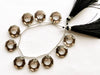 Smoky Quartz Octagon Hoop Shape Faceted Briolette Beads Beadsforyourjewelry