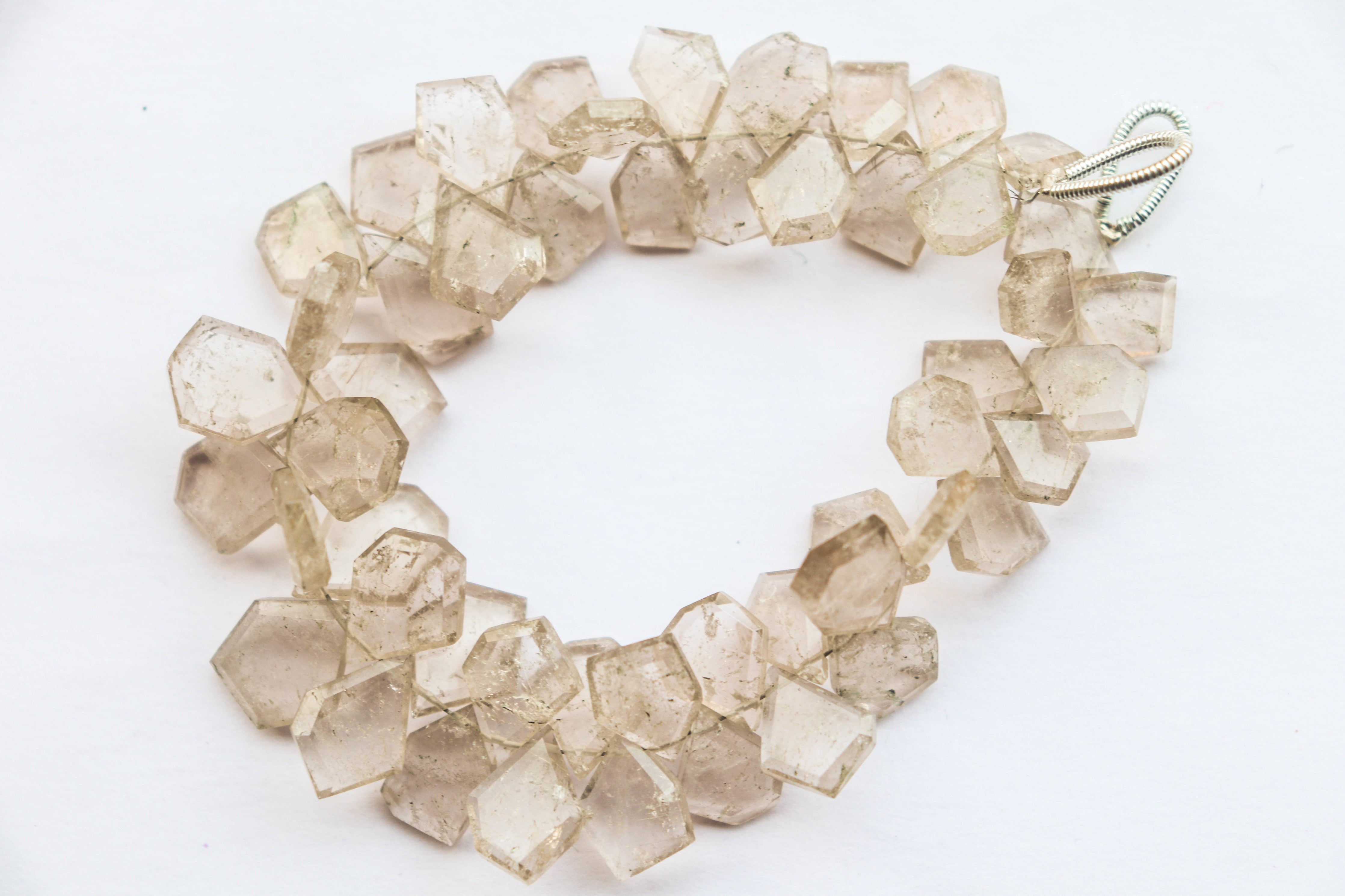 TEXTURED Rutile Quartz gemstone Slice cut beads Beadsforyourjewelry