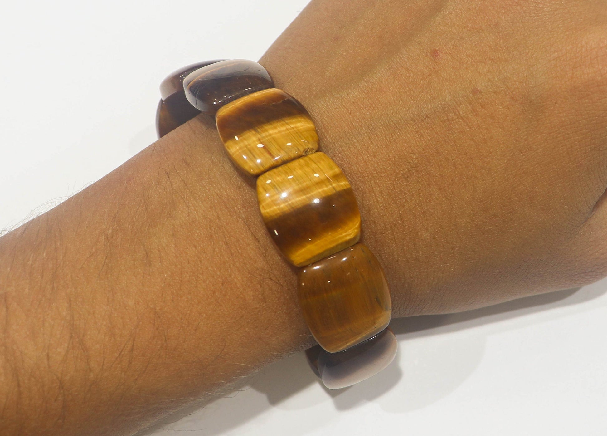 TIGER EYE Bracelet 7 inch length | 10 Pieces | Side Drill | Gemstone Beads for jewelry making | Beadsforyourjewellery Beadsforyourjewelry