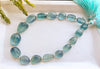 Teal Blue Fluorite Smooth Tumble Beads, Natural Fluorite Gemstone Beads, Fluorite Beads, 10 inch, 17 Pieces, Beadsforyourjewellery BFYJ74-8 Beadsforyourjewelry
