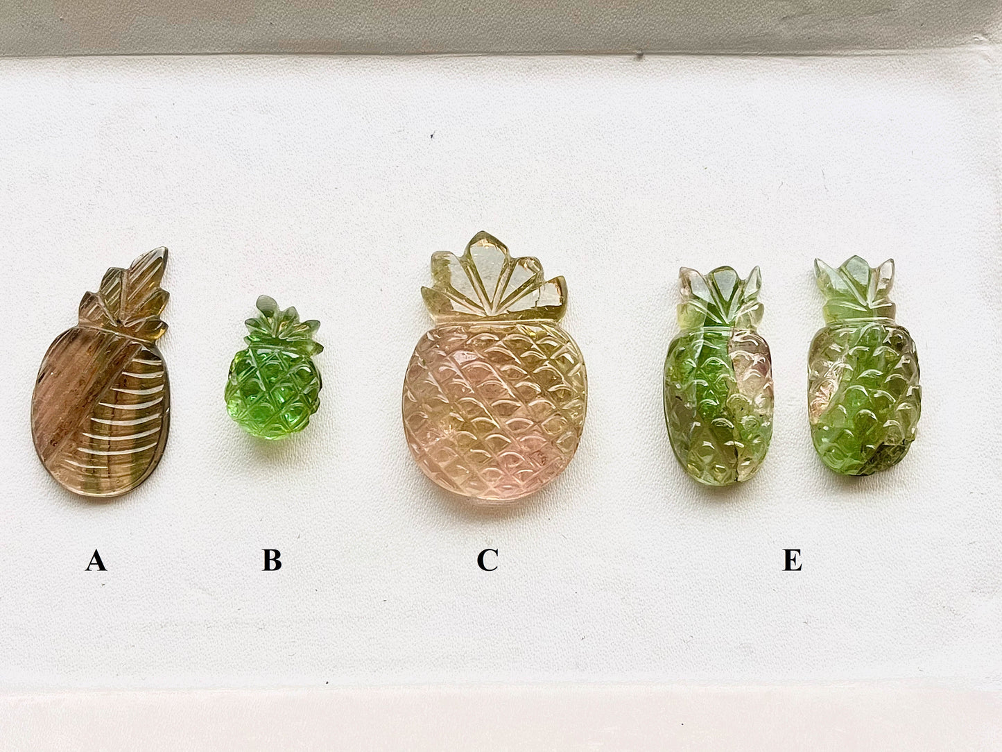 Tourmaline Carvings Set 4 Beadsforyourjewelry