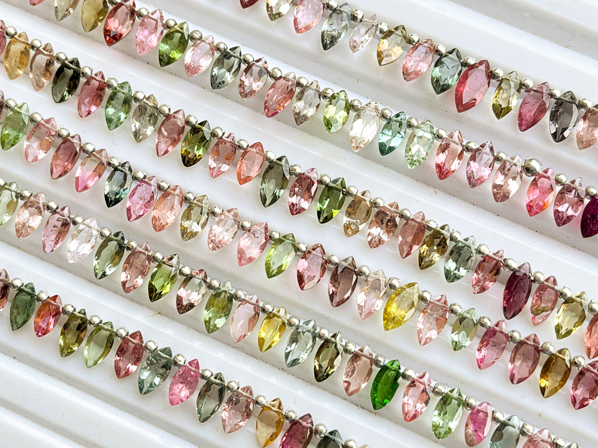 Tourmaline Marquise Shape Cut Stone Beads | 30 Pieces Beadsforyourjewelry