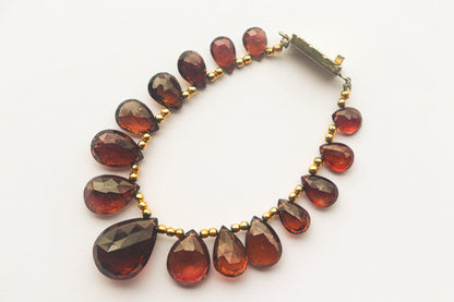 Tourmaline Pear Briolette Faceted | 6x8 to 13x18mm | 15 Pieces | Side drill | 6 inch Strand | Natural Gemstone Beads for jewelry making Beadsforyourjewelry