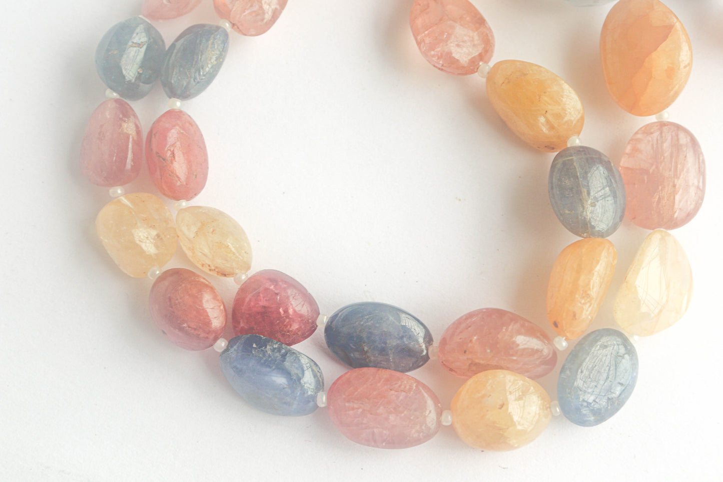 Untreated Natural Multi Sapphire Tumble Beads Beadsforyourjewelry