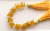 Yellow Onyx Smooth Butterfly Shape Double Drill Beads, Rare Gemstone Design for Jewelry Making, 10x12mm, 10 Pieces String Beadsforyourjewelry