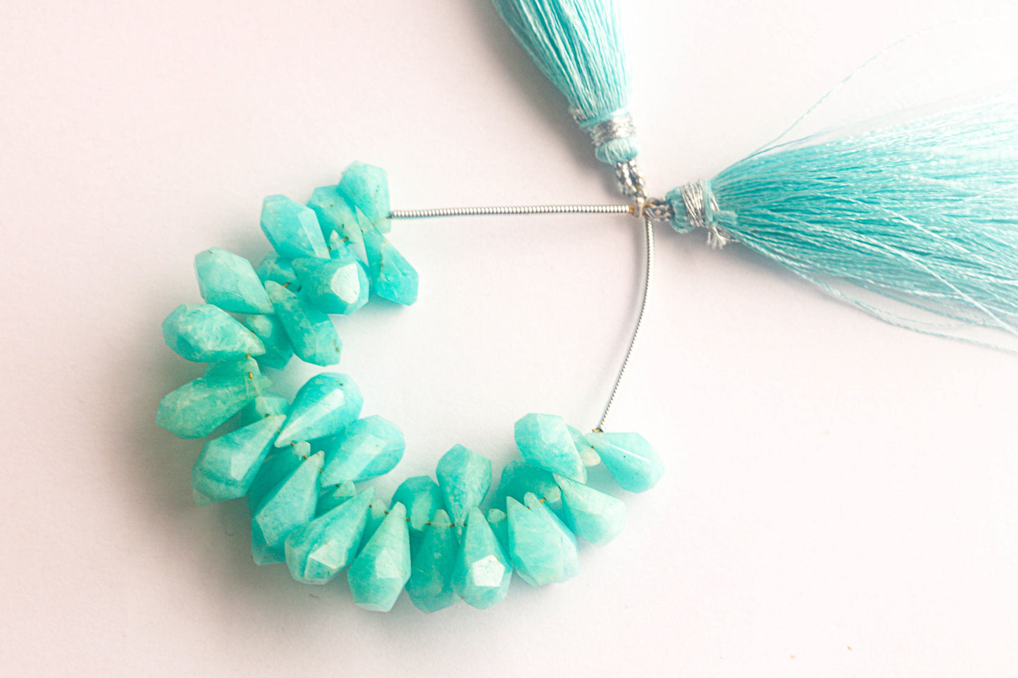 Amazonite Tumble Shape Faceted Drops