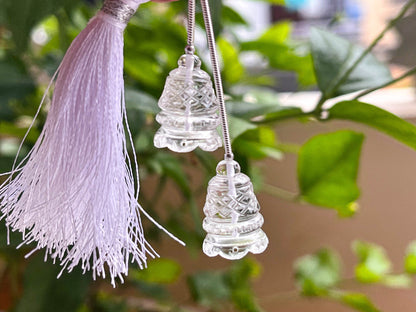 Crystal Carving Bell Shape Pair