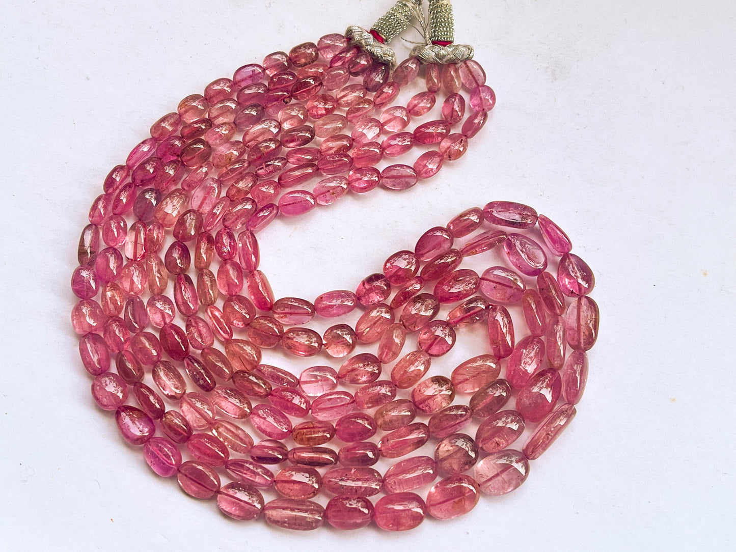 Natural AAA Pink Tourmaline Smooth Tumble or Nuggets Shape Beads
