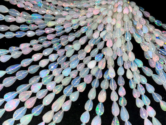 Ethiopian Opal Faceted Drops AAA Quality