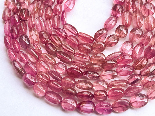 Natural AAA Pink Tourmaline Smooth Tumble or Nuggets Shape Beads