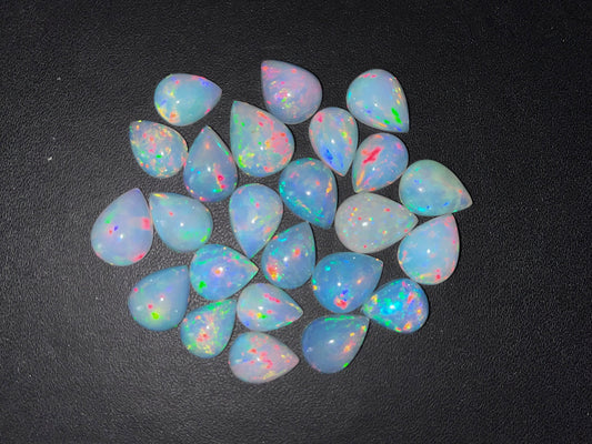 61.50 Carats AAA Top Quality Natural Ethiopian Welo Fire Opal Pear Shape Lot Amazing quality opal Cabochon
