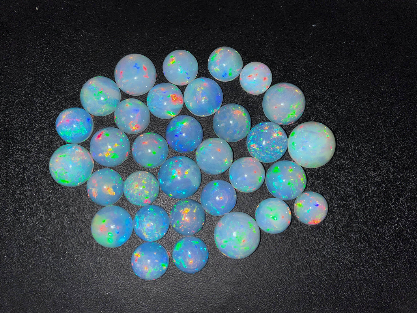 109.65 Carats AAA Top Quality Natural Ethiopian Welo Fire Opal Round Shape Lot