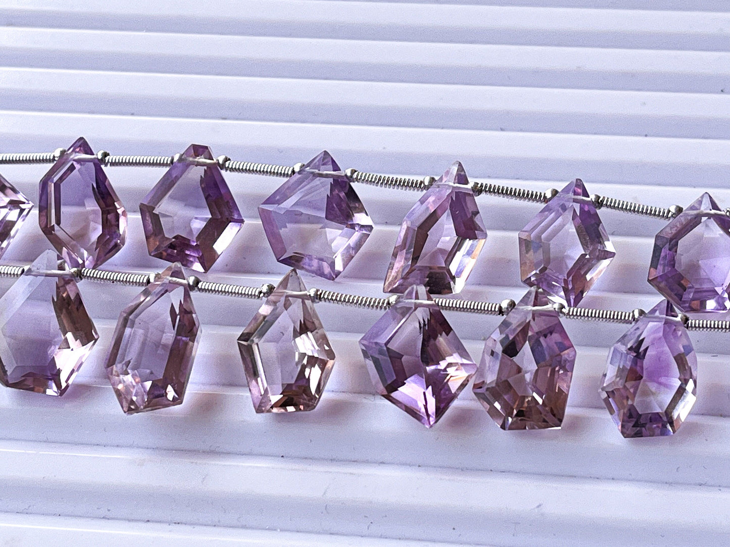 Natural Pink Amethyst uneven shape Cut stone beads, Amethyst beads for jewelry making, Amethyst briolette, Amethyst Beads, 10 Pieces